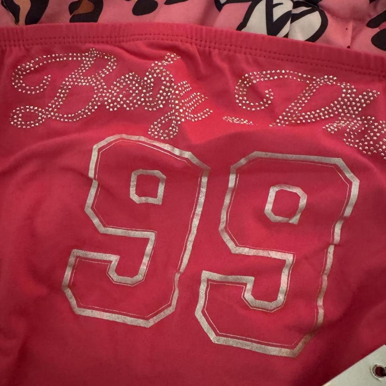 Baby Phat pink baby doll top, back
